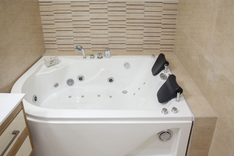 Spa-Style Corner Bathtub